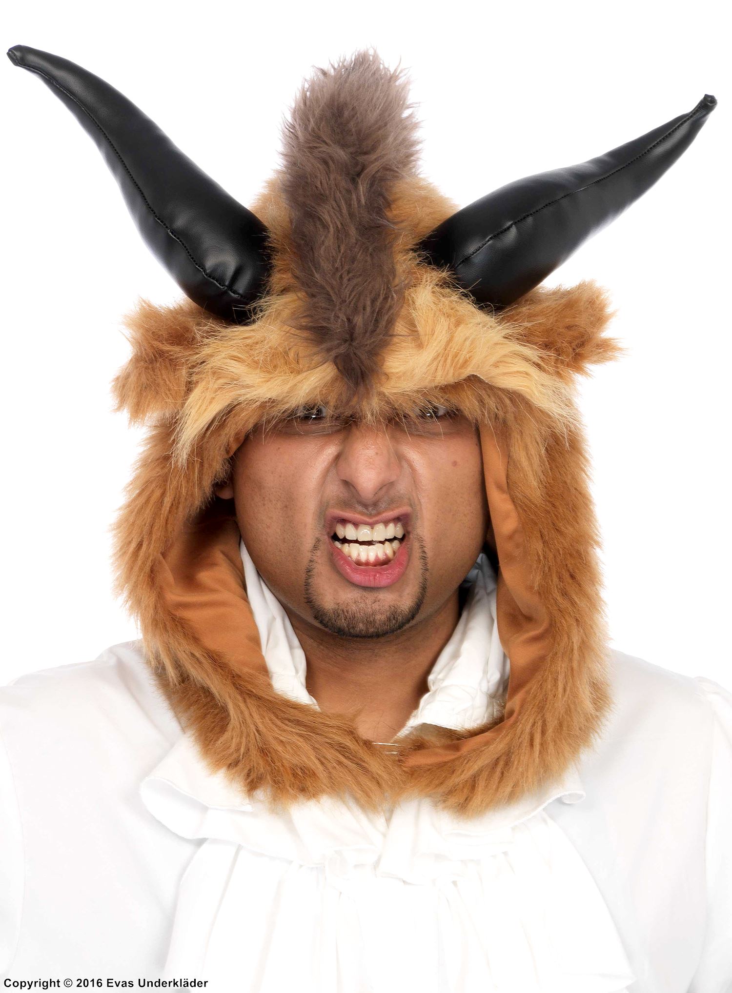 Beast, headgear, faux fur, horns